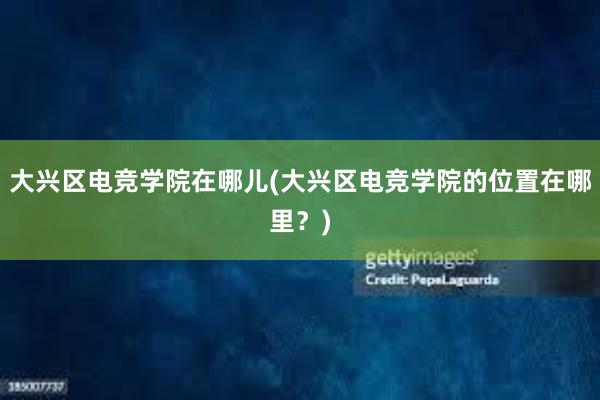 大兴区电竞学院在哪儿(大兴区电竞学院的位置在哪里？)