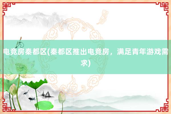 电竞房秦都区(秦都区推出电竞房，满足青年游戏需求)