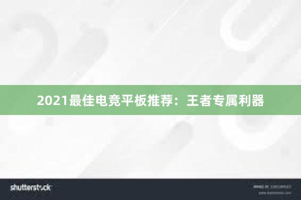 2021最佳电竞平板推荐：王者专属利器