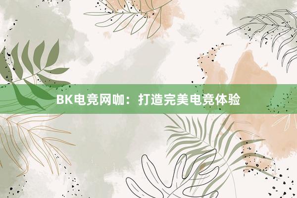 BK电竞网咖：打造完美电竞体验