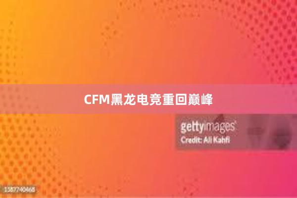 CFM黑龙电竞重回巅峰