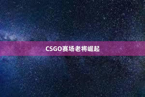 CSGO赛场老将崛起