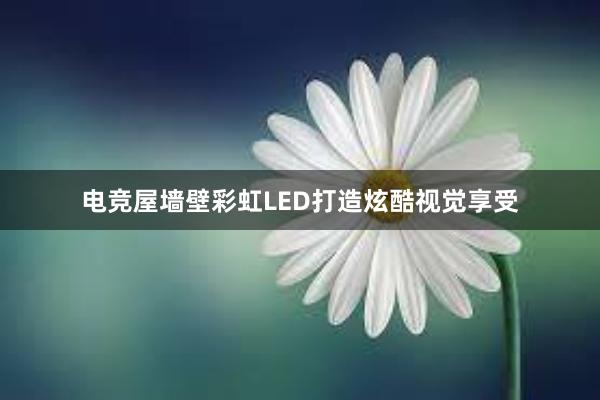 电竞屋墙壁彩虹LED打造炫酷视觉享受