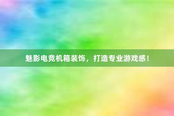 魅影电竞机箱装饰，打造专业游戏感！